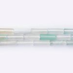 Green Agate Natural Stone 4×13mm Cylinder Polished