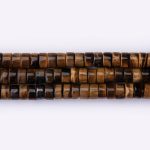 Tiger Eye Natural Stone 3×6mm Cylinder Polished