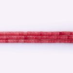 Strawberry Quartz Natural Stone 2×3mm Cylindr Polished