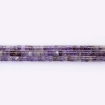 Amethyst Natural Stone 2×3mm Cylinder Polished