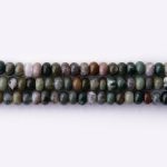 Fancy Jasper Natural Stone 4×6mm Lentil Polished