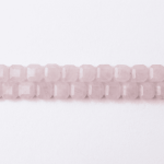 Rose Quartz Natural Stone 9mm Cube Sparkling Faceted