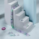 Fluorite Natural Stone 8mm Cube Sparkling Faceted - Image 2