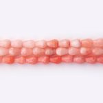 Cherry Chalcedony Natural Stone 6×8mm Teardrop Sparkling Faceted
