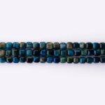 Blue Tiger Eye Dyed Stone 5mm Cube Sparkling Faceted