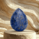 Lapis Lazuli Natural Stone 12mm Teardrop Sparkling Faceted Single Piece - Image 2