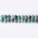 Chrysocolla Turquoise Natural Stone 8mm Heart Sparkling Faceted