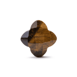 Tiger Eye Natural Stone 13mm Van Cleef Sparkling Faceted Single Piece