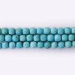 Turquoise Tibetan Stone 7mm Cube Sparkling Faceted