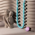 Turquoise Tibetan Stone 7mm Cube Sparkling Faceted - Image 2