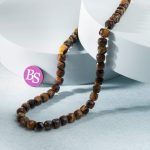 Tiger Eye Natural Stone 7mm Cube Sparkling Faceted - Image 2