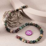 Fancy Jasper Natural Stone 7mm Cube Sparkling Faceted - Image 2