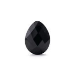 Onyx Natural Stone 14×18mm Teardrop Sparkling Faceted Single Piece
