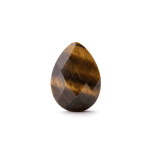 Tiger Eye Natural Stone 14×18mm Teardrop Sparkling Faceted Single Piece