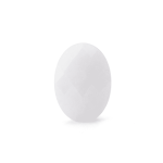 White Quartz Natural Stone 14×18mm Oval Sparkling Faceted Single Piece