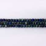Azurite Natural Stone 4mm Cube Sparkling Faceted