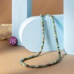 African Turquoise Natural Stone 2×4mm Lentil Polished - Image 2