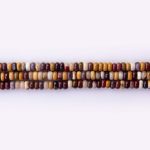 Mookaite Jasper Natural Stone 2×4mm Lentil Polished