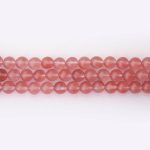 Cherry Quartz Natural Stone 6mm Round Polished