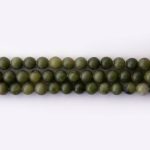 Green Jade Natural Stone 6mm Round Polished