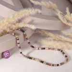 Ocean Jasper Natural Stone 3×4mm Lentil Sparkling Faceted - Image 2