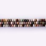 Ocean Jasper Natural Stone 3×4mm Lentil Sparkling Faceted