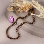 Tiger Eye Natural Stone 3×4mm Lentil Sparkling Faceted - Image 2