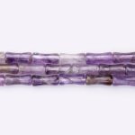 Amethyst Natural Stone 5×13mm Hourglass Polished