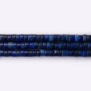 Lapis Lazuli Natural Stone 4×6mm Cylinder Polished