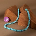 Turquoise Tibetan Stone 5mm Cube Sparkling Faceted - Image 2