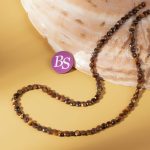 Tiger Eye Natural Stone 4mm Lentil Sparkling Faceted - Image 2