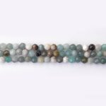 Multicolor Amazonite Natural Stone 4mm Round Sparkling Faceted