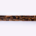 Tiger Eye Natural Stone 2×4mm Cylinder Polished