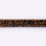 Tiger Eye Natural Stone 2×4mm Lentil Polished