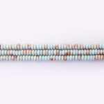 Blue Imperial Jasper Natural Stone 2×5mm Lentil Polished