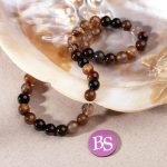 Brown Agate Natural Stone 8mm Round Polished - Image 2