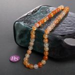 Orange Agate Natural Stone 8mm Round Polished - Image 2