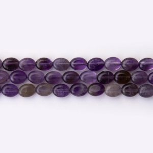Amethyst Natural Stone 6×8mm Oval Polished