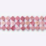 Pink Tourmaline Natural Stone 8mm Van Cleef Polished