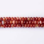 Carnelian Agate Natural Stone 4×6mm Lentil Sparkling Faceted