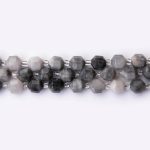 Eagle Eye Agate Natural Stone 7×8mm Hexagonal Sparkling Faceted