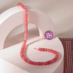 Strawberry Quartz Natural Stone 4×6mm Lentil Polished - Image 2