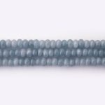 Aquamarine Natural Stone 4×6mm Lentil Polished