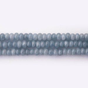 Aquamarine Natural Stone 4×6mm Lentil Polished