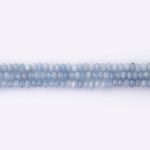 Aquamarine Natural Stone 3×4mm Lentil Faceted