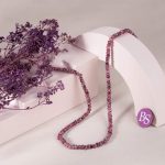 Rhodonite Natural Stone 3×4mm Lentil Faceted - Image 2