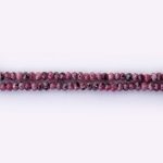 Rhodonite Natural Stone 3×4mm Lentil Faceted