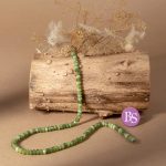 Green Jade Natural Stone 3×4mm Lentil Faceted - Image 2