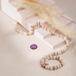 Natural Cream - White Shell 8mm Lentil Polished - Image 2