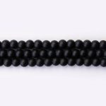 Onyx Natural Stone 6mm Round Matte-Polished